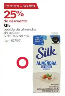 Costco Silk bebida de almendra sin azúcar oferta