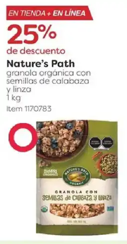 Costco Nature's path granola orgánica con semillas de calabaza y linza oferta