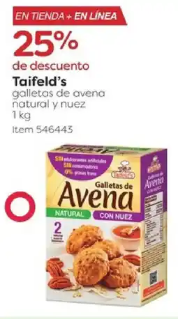 Costco Taifeld's galletas de avena natural y nuez oferta