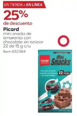 Costco Picard mini snacks de amaranto con chocolate sin azúcar oferta