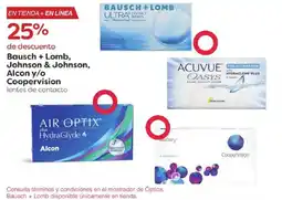 Costco Bausch + lomb, johnson & johnson, alcon y/o coopervision oferta