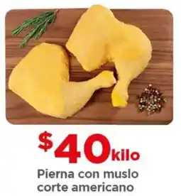 Bodega Aurrerá Pierna con muslo corte americano oferta