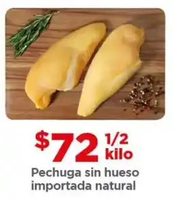 Bodega Aurrerá Pechuga sin hueso importada natural oferta