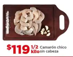 Bodega Aurrerá Camarón chico sin cabeza oferta