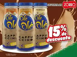 Zorro Café olé moka, clásico y vainilla oferta
