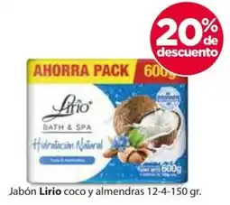 Zorro Lirio jabón coco y almendras oferta