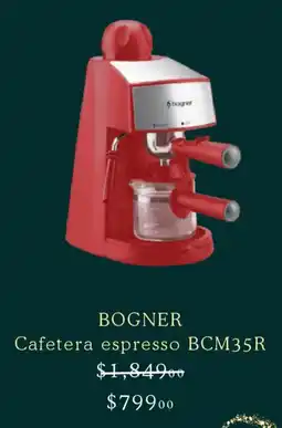 Liverpool Bogner cafetera espresso oferta