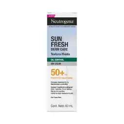 Farmacias Benavides SunFresh Derm Care Oil Control Sin Color Protector Facial FPS 50+ oferta