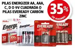 Farmacias Guadalajara Energizer pilas AA, AAA oferta