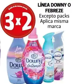 Farmacias Guadalajara Downy o febreze línea excepto packs aplica misma oferta