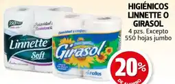 Farmacias Guadalajara Linnette o girasol higiénicos oferta
