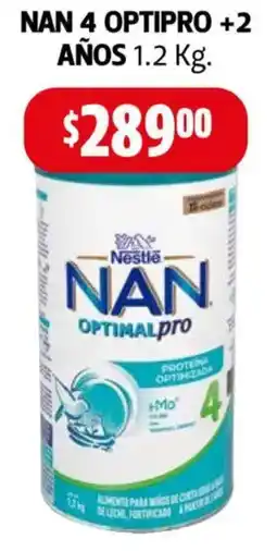 Farmacias Guadalajara Nan 4 optipro +2 años oferta