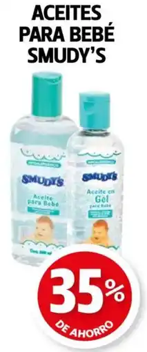 Farmacias Guadalajara Smudy's aceites para bebé oferta