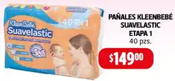 Farmacias Guadalajara Kleenbebé pañales suavelastic etapa oferta
