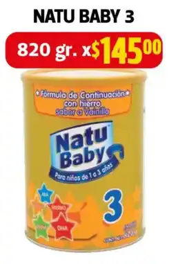 Farmacias Guadalajara Natu baby 3 oferta