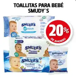 Farmacias Guadalajara Smudy's toallitas para bebé oferta