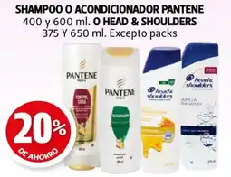 Farmacias Guadalajara Pantene shampoo o acondicionador oferta