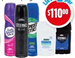 Farmacias Guadalajara Speed stick, lady speed stick, stefano o neutro balance en aerosol o barradesodorantes oferta