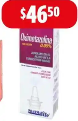 Farmacias Guadalajara Vías respiratorias oximetazolina pharmalife oferta