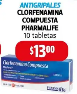 Farmacias Guadalajara Antigripales clorfenamina compuesta pharmalife oferta