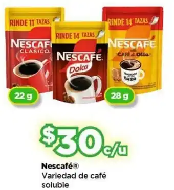 Nescafé variedad de café soluble
