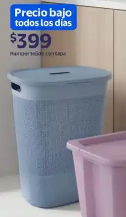 Walmart Hamper tejido con tapa oferta