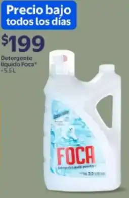 Walmart Foca detergente liquido oferta
