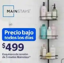 Walmart Mainstays esquinero de tension de 3 nieveles oferta