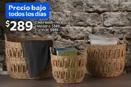 Walmart Cesta tejida chica oferta