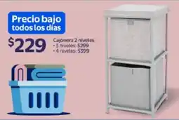 Walmart Cajonera 2 niveles oferta