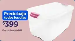 Walmart Caja con broches 80 L oferta