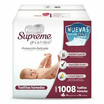 Costco Huggies Supreme Platino Toallitas Húmedas para Bebe 1008 pzas oferta