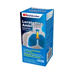 Farmacias Benavides 100 mg Loratadina/600 mg Ambroxol Solución oferta