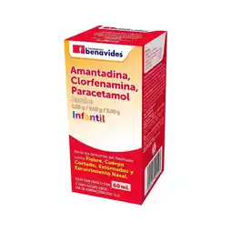 Farmacias Benavides 0.50 g Amantadina/0.02 g Clorfenamina/3 g Paracetamol Jarabe Infantil oferta