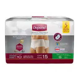 Farmacias YZA I&O Depend Ropa Interior Grande 15 Pzas oferta