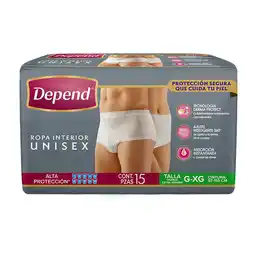 Farmacias YZA I&O Depend Ropa Interior Grande 15 Pzas oferta