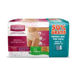 Farmacias YZA Depend I&O Ropa Interior Mujer Grande oferta