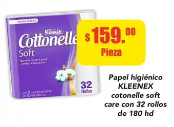 Papel Higiénico Kleenex Cotonelle Soft Care 32 rollos