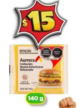 Bodega Aurrerá Aurrera imitación queso americano rebanado oferta