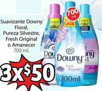 Soriana Híper Suavezante Downy Floral, Pureza Silvestre, Fresh Original o Amanecer 700ml oferta