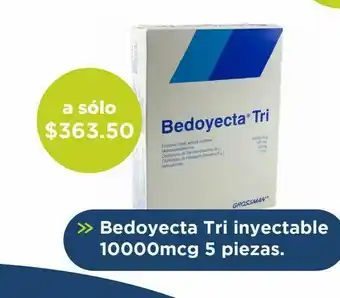 Farmacia San Pablo Bedoyecta tri inyectable 10000mcg 5 piezas. oferta