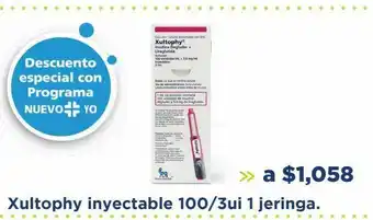 Farmacia San Pablo Xultophy inyectable 100/3ui 1 jeringa. oferta