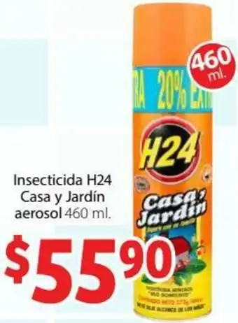 Soriana Híper Insecticida H24 Casa y Jardín Aerosol 460ml oferta