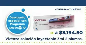 Victoza solución inyectable 3ml 2 plumas