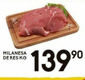 Alsuper Milanesa de res kg oferta
