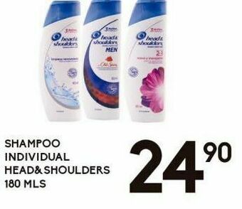 Alsuper Shampoo individual head & shoulders 180ml oferta