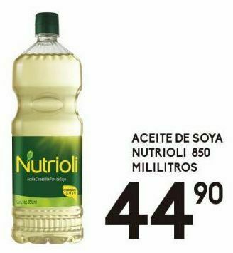 Aceite de soya nutrioli 850ml