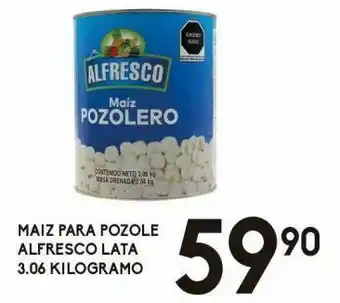 Alsuper Maiz para pozole alfresco lata 3.06kg oferta