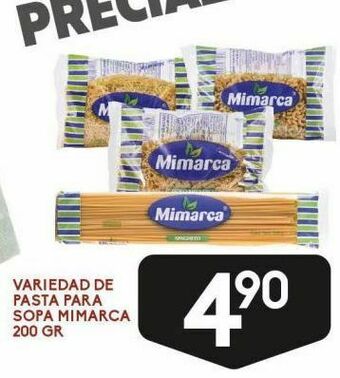Alsuper Variedad de pasta para sopa mimarca 200g oferta