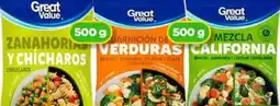 Bodega Aurrerá Great Value zanahorias y chicharos/darnicion de verduras/mexcla caifornia oferta